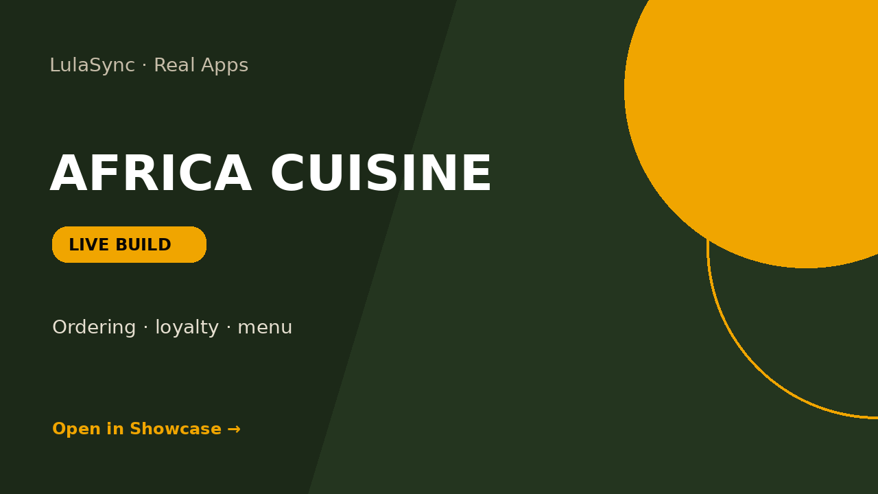 Africa Cuisine live app