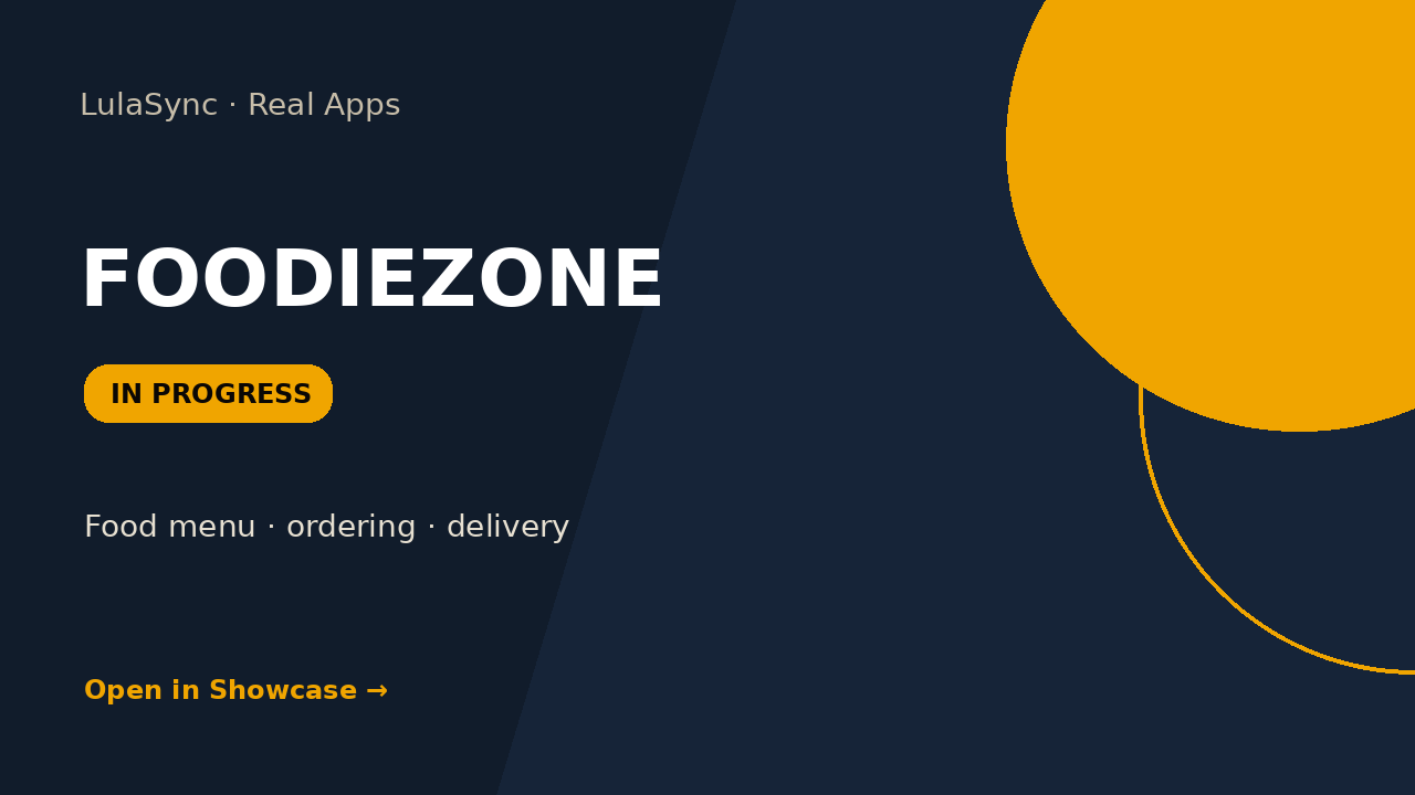 Foodiezone app in progress