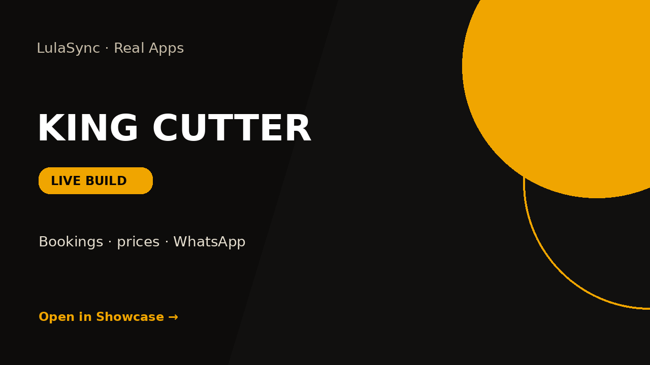 King Cutter live app