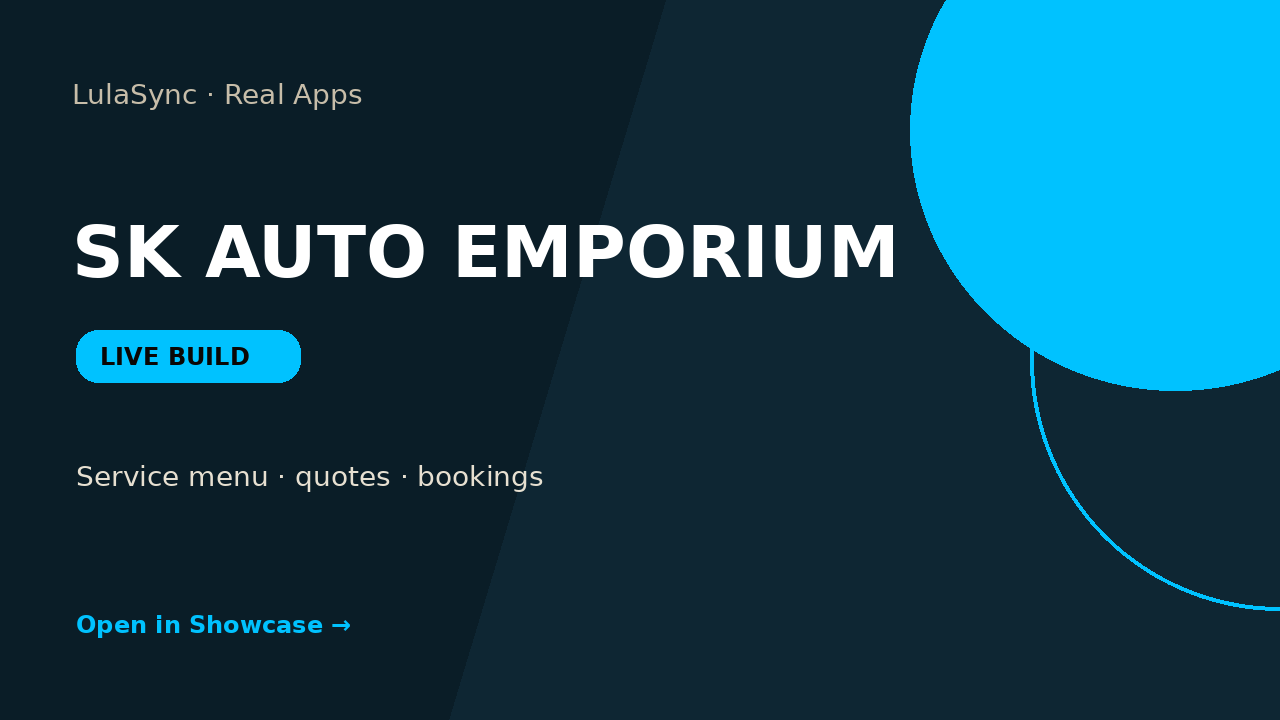 SK Auto Emporium live app