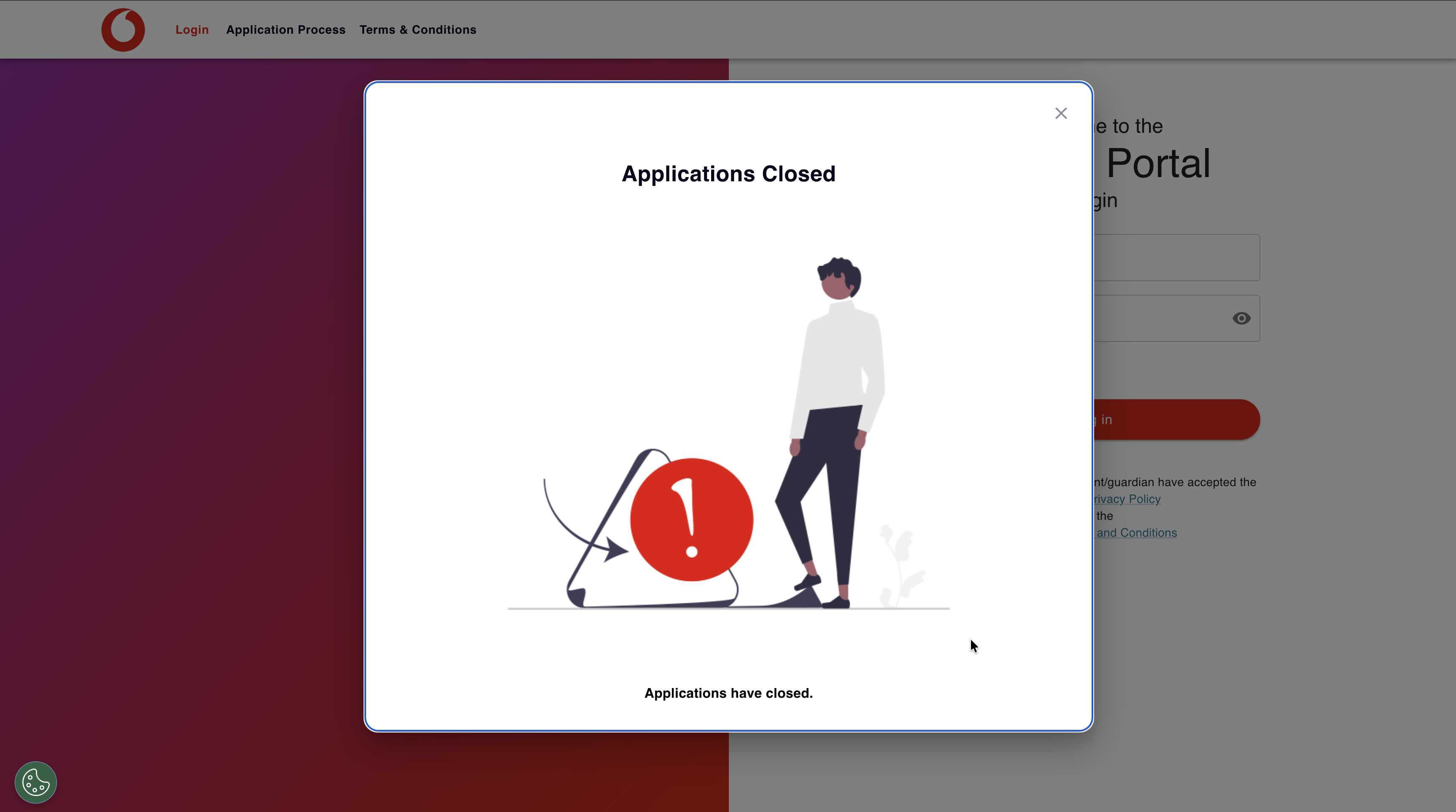 Vodacom External Bursary — process including Tobby entry