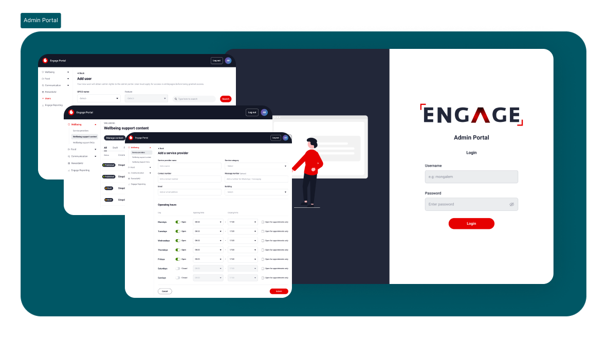 Vodacom Engage Admin Portal